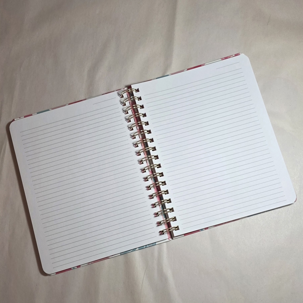 Journal Floral Faith Spiral Notebook - Pink and Green - Picture 2 of 4
